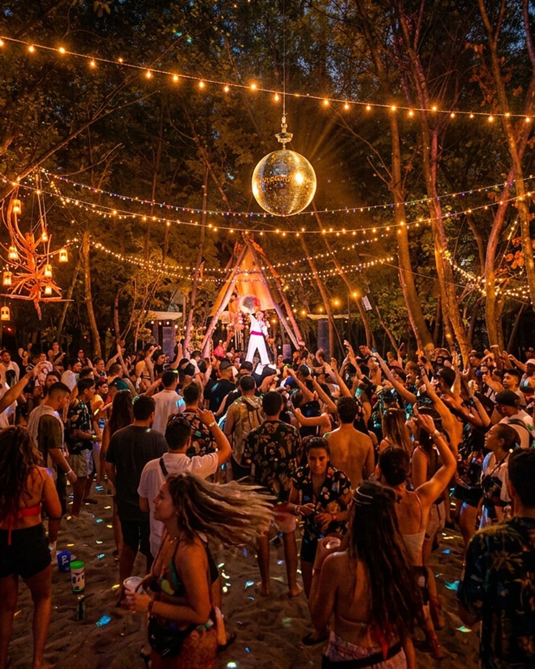 The stage and installations